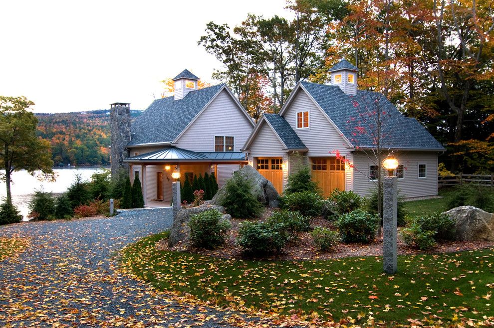 Sitterle Homes for a Traditional Exterior with a Shrubs and Lake Sunapee, Nh View by Bonin Architects &  Associates