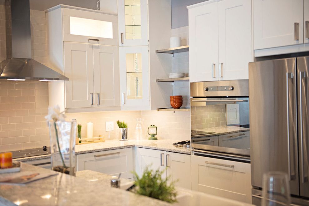 Smokey Mountain Tops for a Transitional Kitchen with a Transitional and Modernash | Cambria Berwyn Design by Smokey Mountain Tops