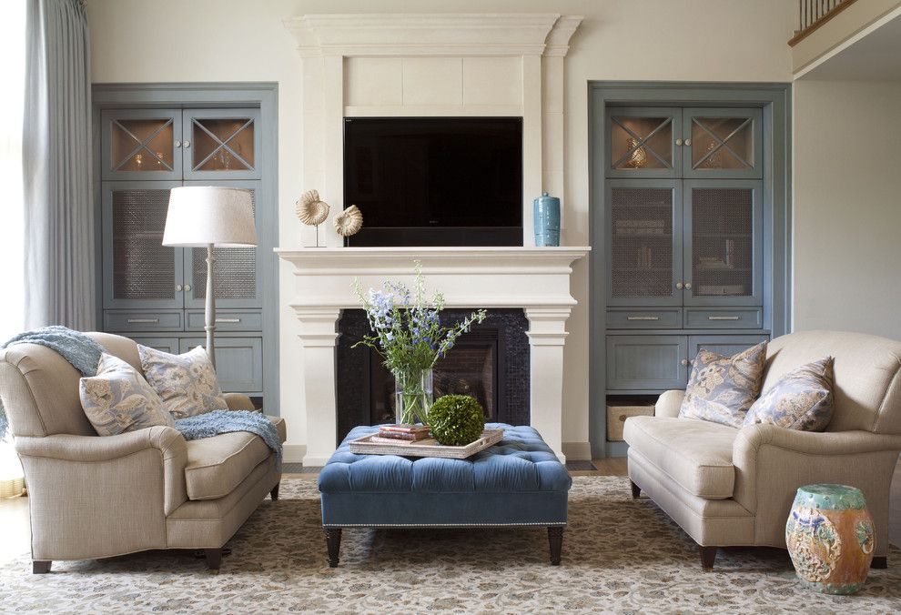 Sofa Mart Denver for a Transitional Living Room with a Ceramic Stool and Cherry Hills Remodel by Exquisite Kitchen Design