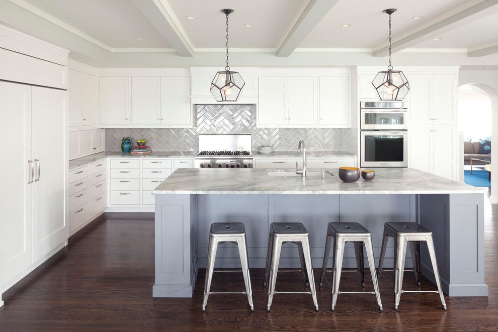 Sonoma Tile for a Transitional Kitchen with a Classical and Seamless Vienna Secession Renovation by Kurt Baum & Associates