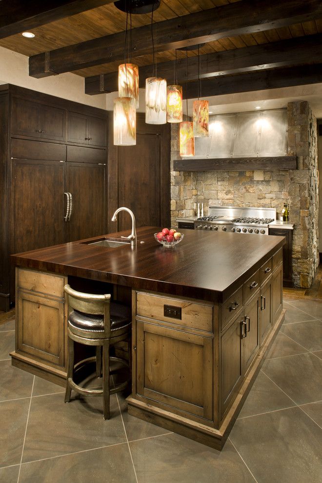 Southern Lights Mn for a Rustic Kitchen with a Stainless Steel Appliances and Eclectic Kitchen by John Kraemer & Sons