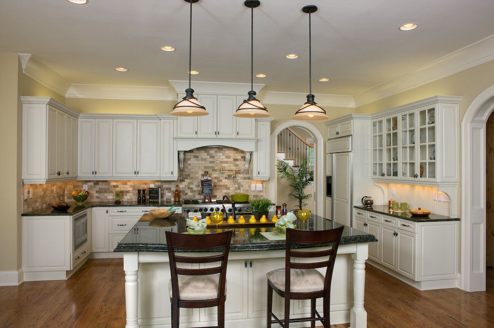 Spenard Builders Supply for a Traditional Kitchen with a Tile Backsplash and Beechtree Bay by Grainda Builders, Inc.