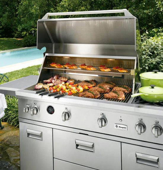 Spencers Appliances for a  Spaces with a Backyard Grill and Ge Outdoor Grill by Spencer's Tv and Appliance