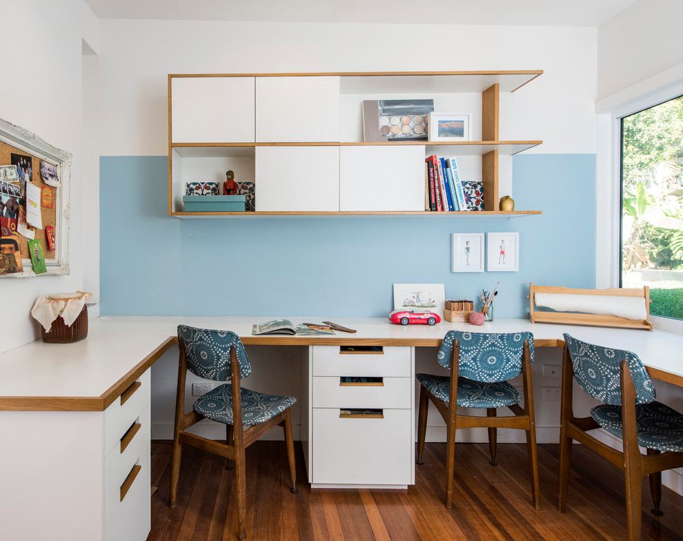 St Aubyn Homes for a Contemporary Home Office with a Timberframe White and Adelaide St House by Cg Design Studio