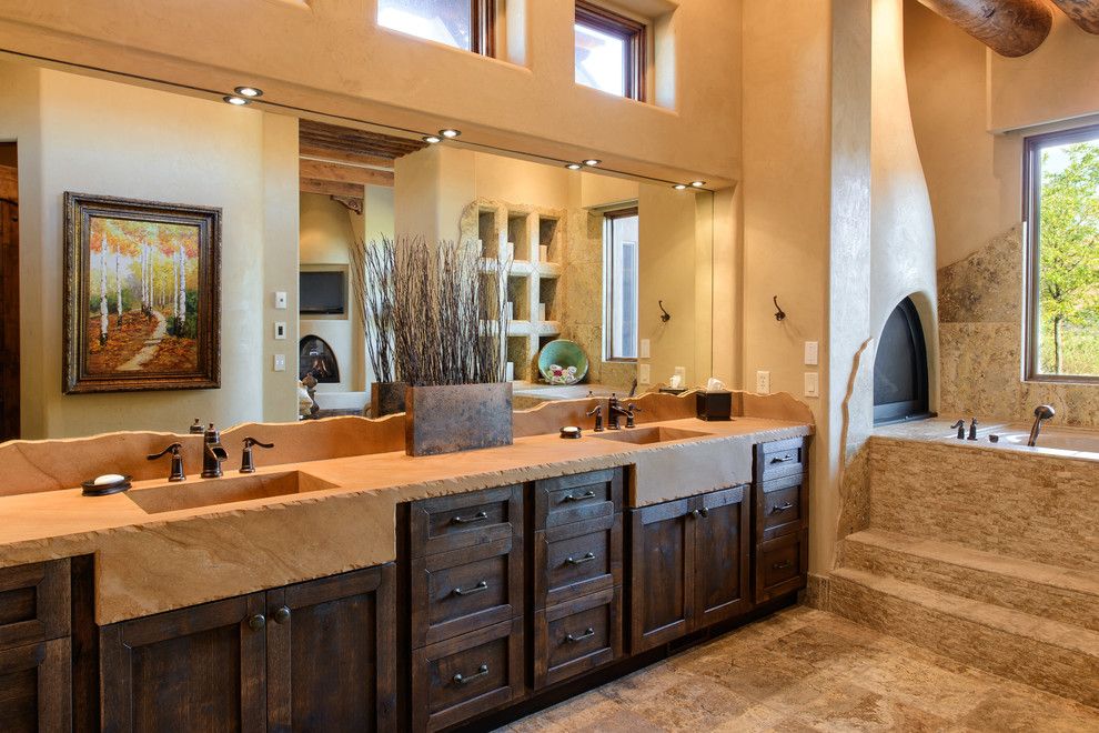 St Aubyn Homes for a Southwestern Bathroom with a Southwest Style and Cielo Azul / 2009 St. George Parade of Homes by Andrews Home Design Group Llc