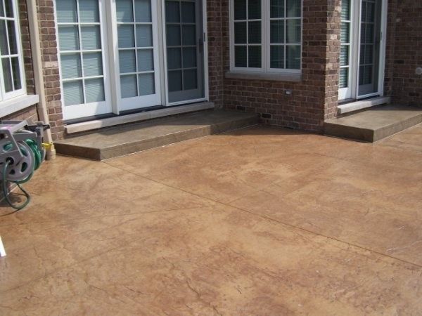 Stained Concrete Patio for a Modern Patio with a Waterproofing and Stamped Concrete Patio   Lastiseal Concrete Stain & Sealer by Radonseal