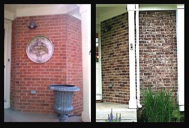 Staining Brick for a Traditional Spaces with a Refinishing and Crystal Lake, Il Exterior Brick Staining Project by Brick Transformers