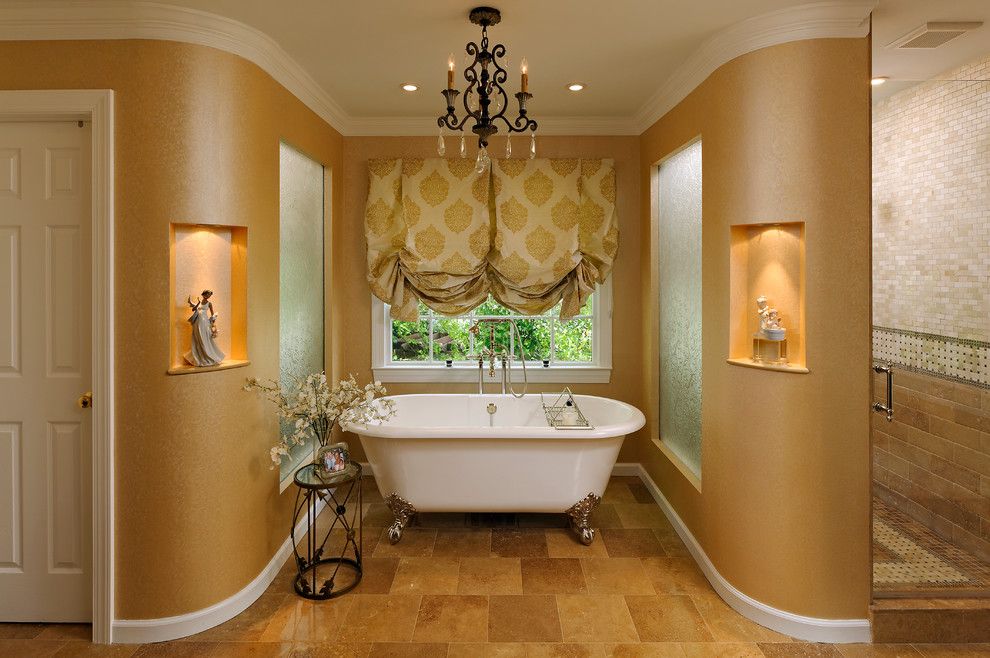 Stardust Building Supplies for a Traditional Bathroom with a Window Treatments and Versailles in Vienna, Virginia by Courthouse Design/build   Kitchens & Baths