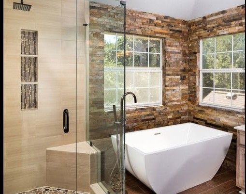 Statewide Remodeling for a Contemporary Bathroom with a Bathtubs and Bathroom Remodels by Statewide Remodeling
