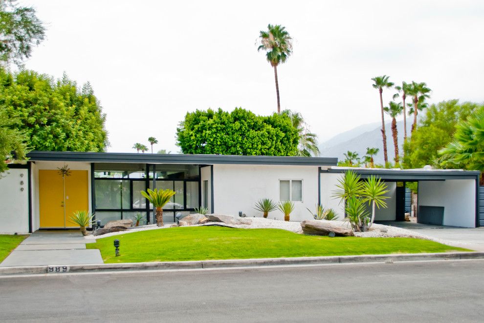 Steamboat Springs Elevation for a Midcentury Exterior with a Hollywood Regency and the Park Residence   Palm Springs by Modshop   La, Oc, Ny, Palm Springs & Miami