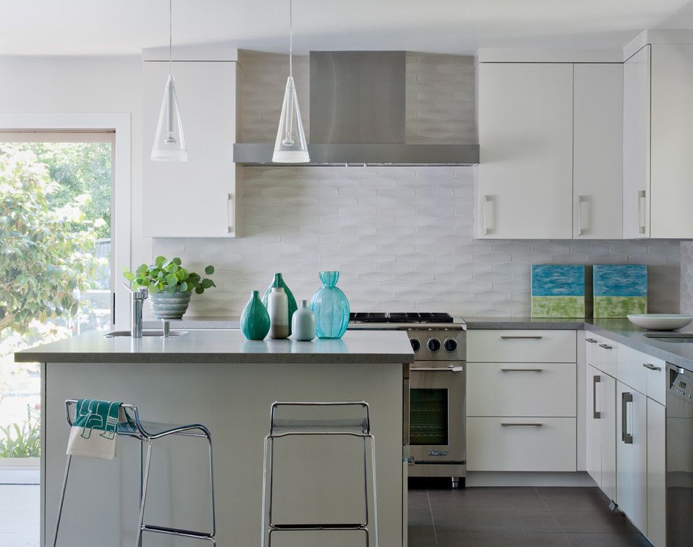 Sugatsune for a Transitional Kitchen with a Natural Light and Tiburon Home by Shirley Parks Design