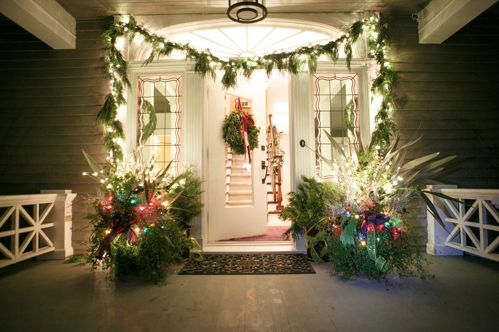 Sunroom Decorating Ideas for a Traditional Entry with a Lights and Christmas Decor by Scott Neste | Minor Details Interior Design