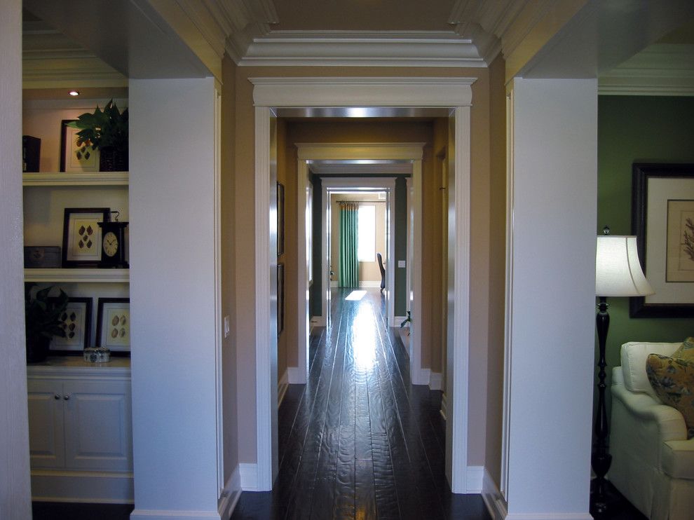 Superior Moulding for a Traditional Hall with a Crown and Trim Details by Superior Moulding of Nevada