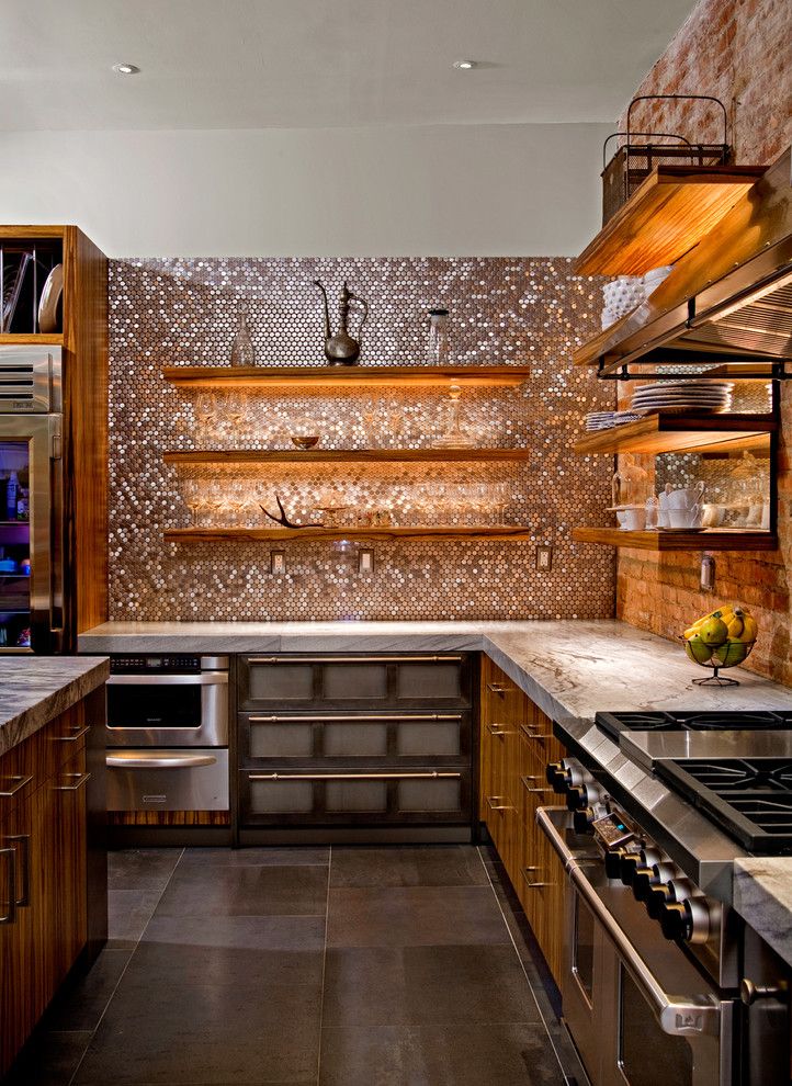 Supersod for a Contemporary Kitchen with a Bar Pulls and Nyc Gem by Superior Woodcraft, Inc.