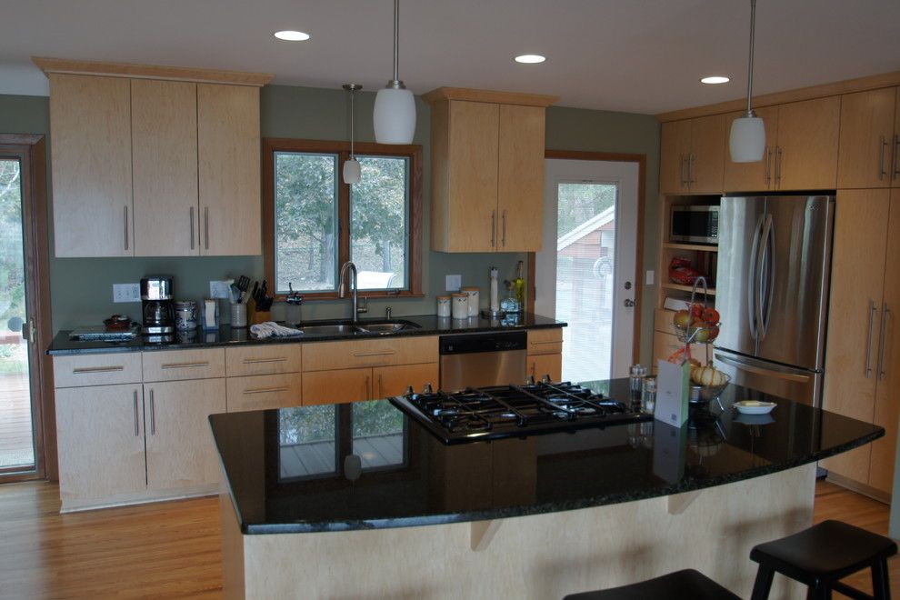 Swenson Granite for a Modern Kitchen with a Granite Countertop and Swenson Remodel by Imperial Home Improvement