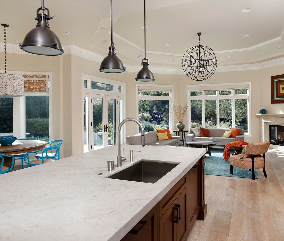 Taj Mahal Granite for a Traditional Kitchen with a Restoration Timber and First Place Winner, 2013 by Trg Architects