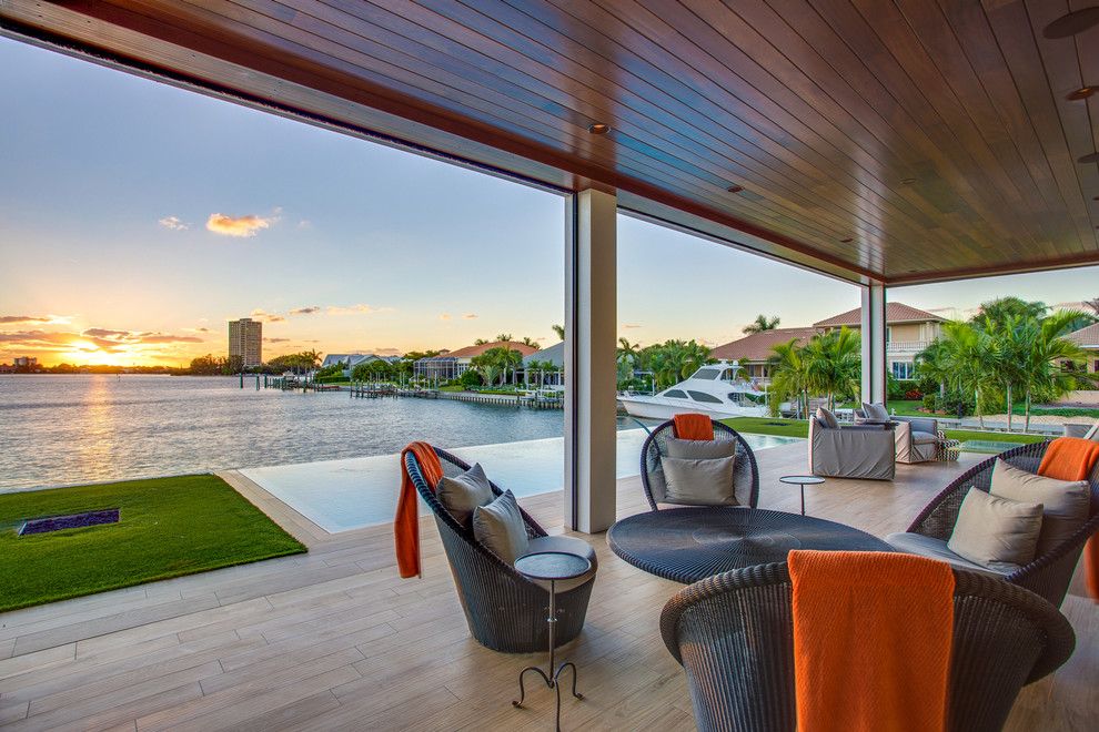 Tampa Bay Pools for a Tropical Porch with a Contemporary Swimming Pool and Modern Beach Bungalow by Bw Saba