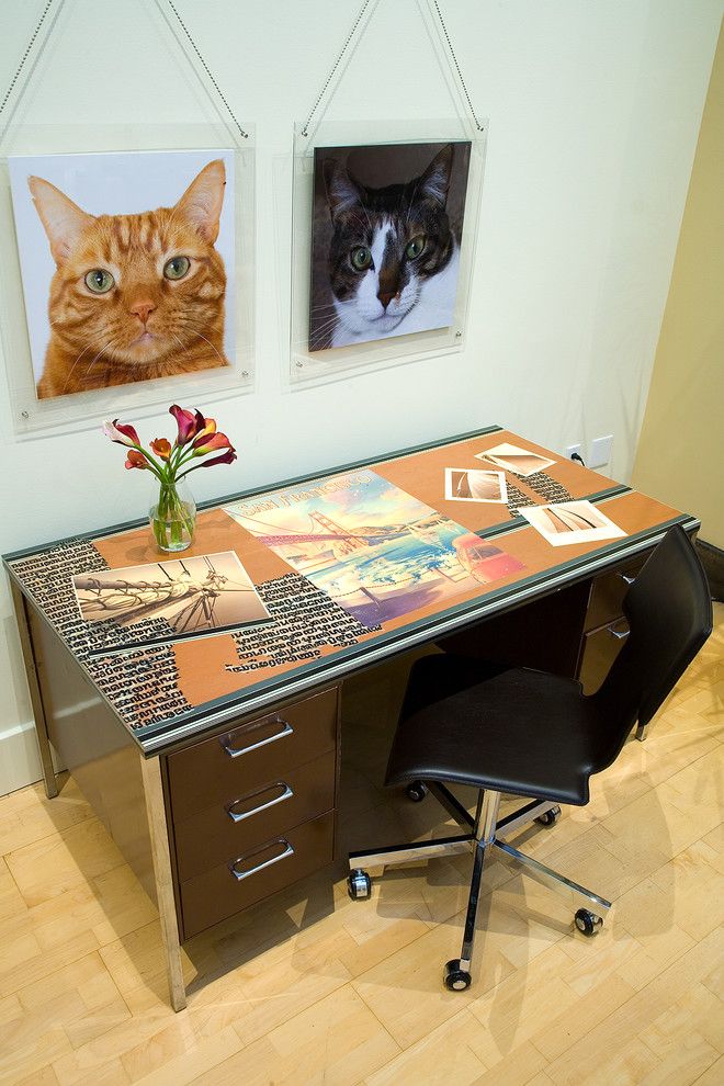 Tap Plastics for a Contemporary Spaces with a Interior Decorators San Francisco and Soma Loft   Desk and Pet Portraits by Kimball Starr Interior Design by Kimball Starr Interior Design