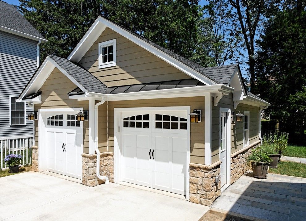 Taupe Paint for a Traditional Garage with a Detached Garage and Case Design/remodeling, Inc. by Case Design/remodeling, Inc.