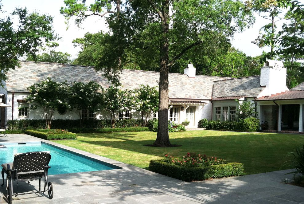 Tellepsen for a Traditional Landscape with a Pool and Inverness Southern Garden by Tellepsen Landscaping