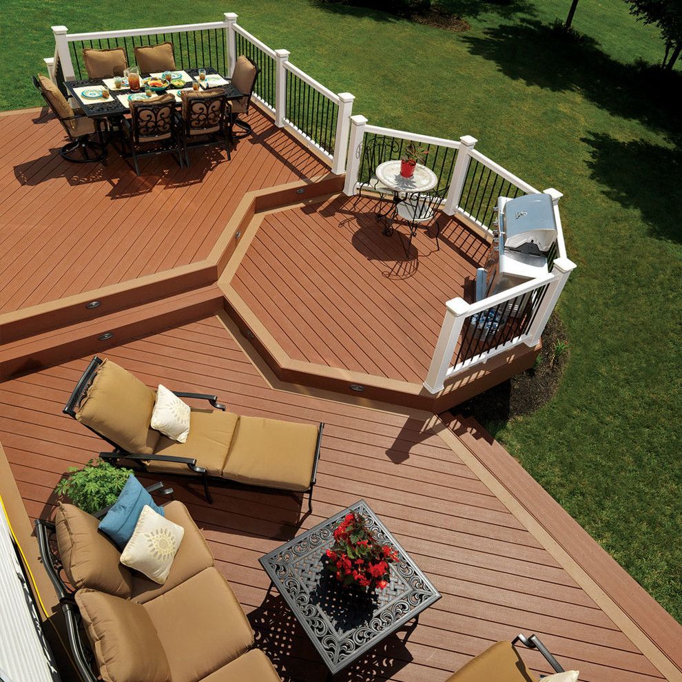 Timbertech for a Traditional Deck with a Traditional and Timbertech by Timbertech