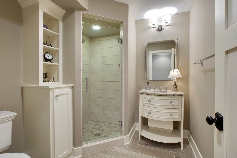 Tjb Homes for a Traditional Bathroom with a Glass Backsplash and Langsev Whole Home Remodel by Tjb Homes, Inc. Remodeling Division