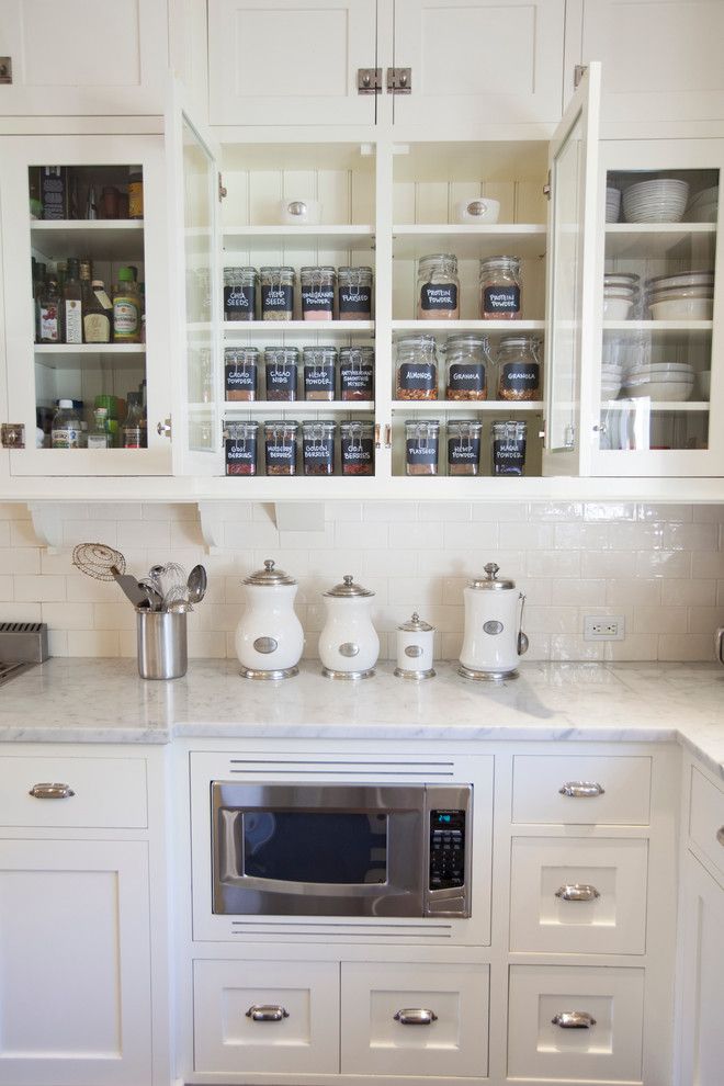 Tool Rental Lowes for a Traditional Kitchen with a Glass Front Cabinets and Kitchen Organization by Neat Method San Diego