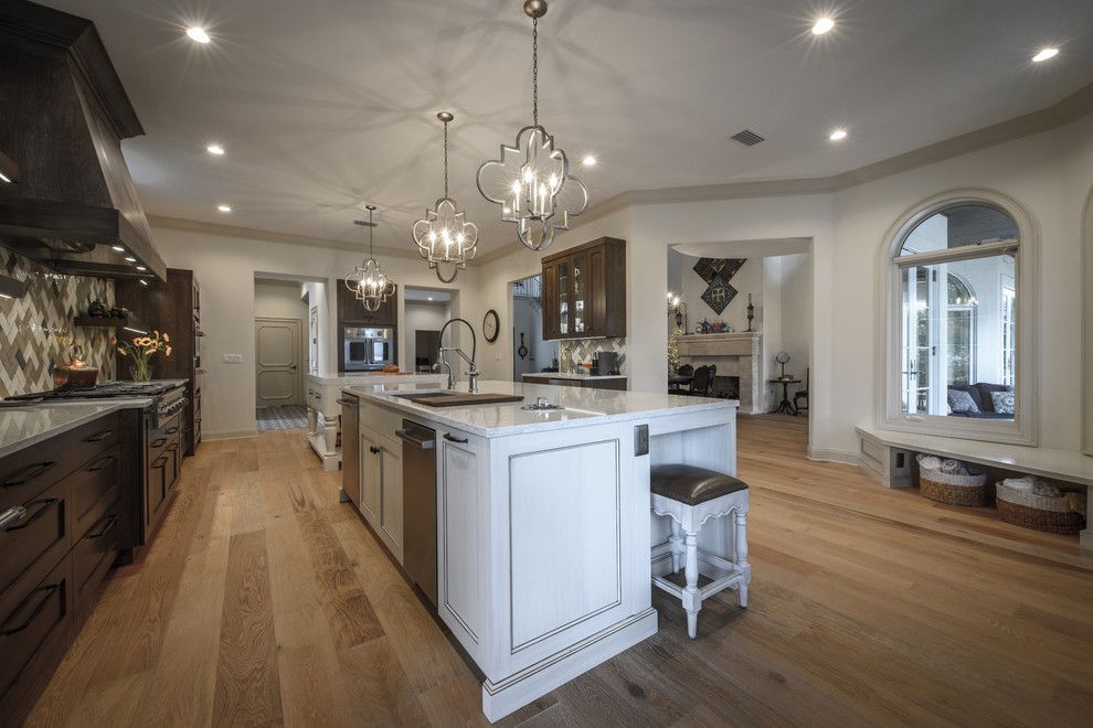 Trash Chute for a Transitional Spaces with a Two Tone Cabinets and Epping Forest Kitchen by Beaches Woodcrafts