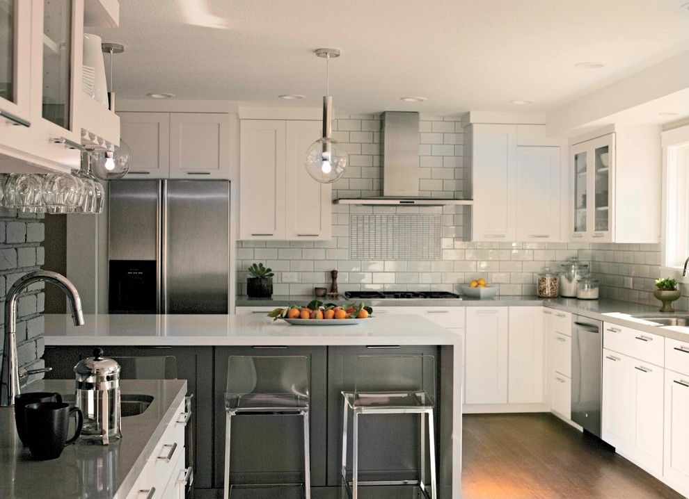 Treehouse Austin for a Contemporary Kitchen with a White Countertop and Zephyr by Zephyr Ventilation