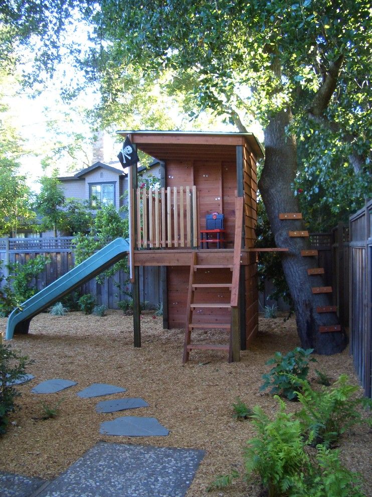 Treehouse Designs for a Traditional Kids with a Path and Childrens Play by Keith Willig Landscape Services, Inc.