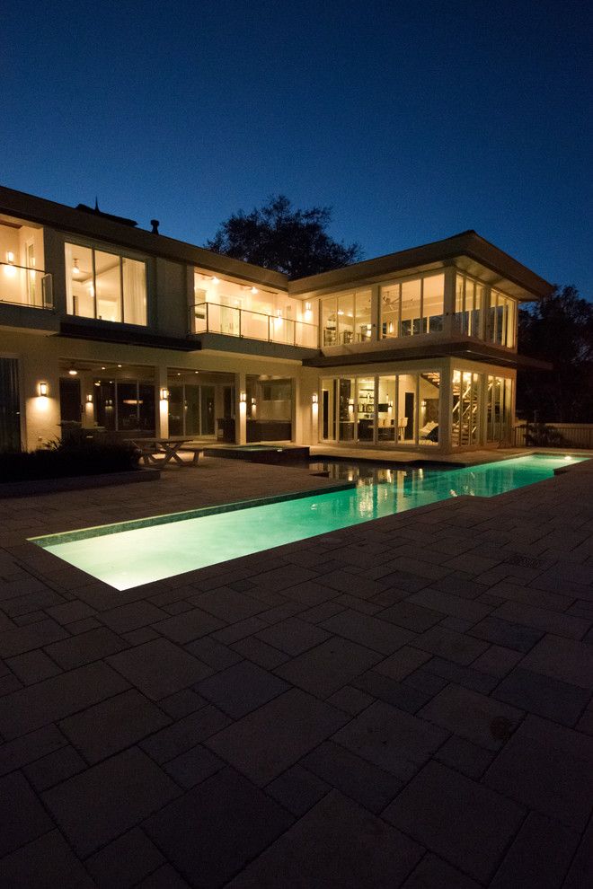 Tremron Pavers for a Contemporary Exterior with a Contemporary Exterior and Contemporary Riverfront Home by Forever Homes