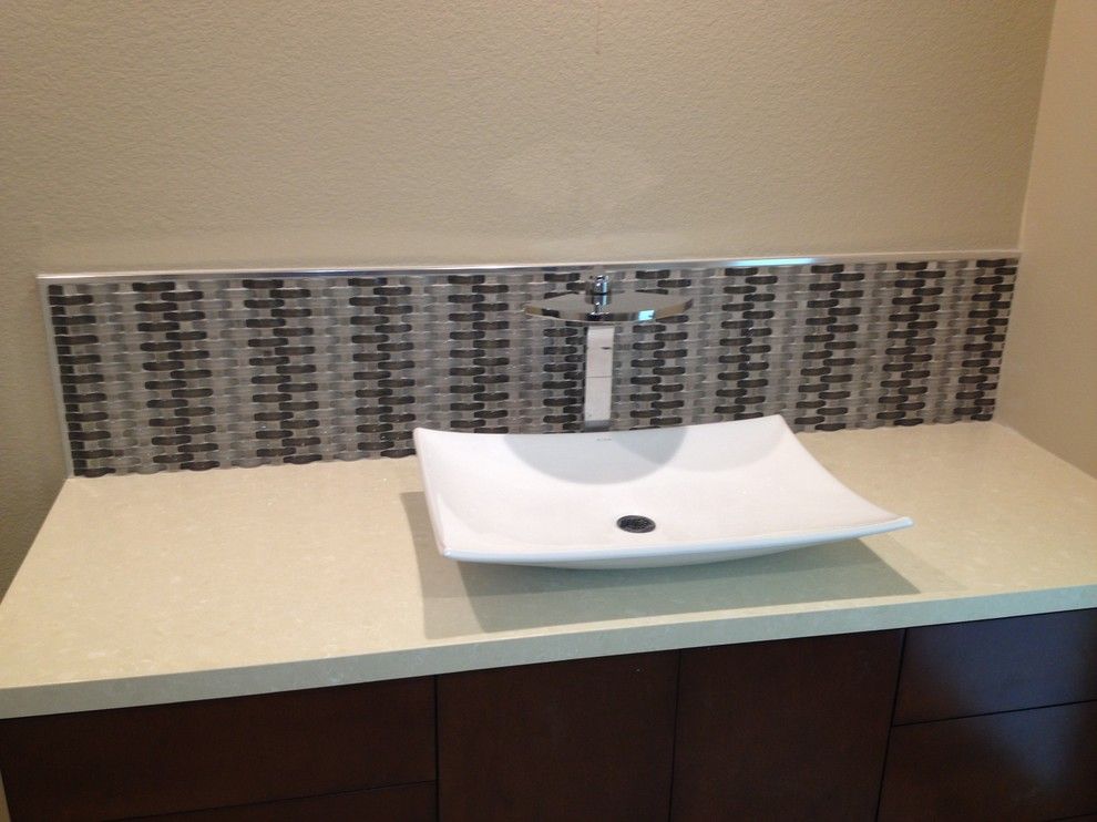 Triton Granite for a Transitional Bathroom with a Porcelain and Nice N' Neutral by Triton Tile, Inc.