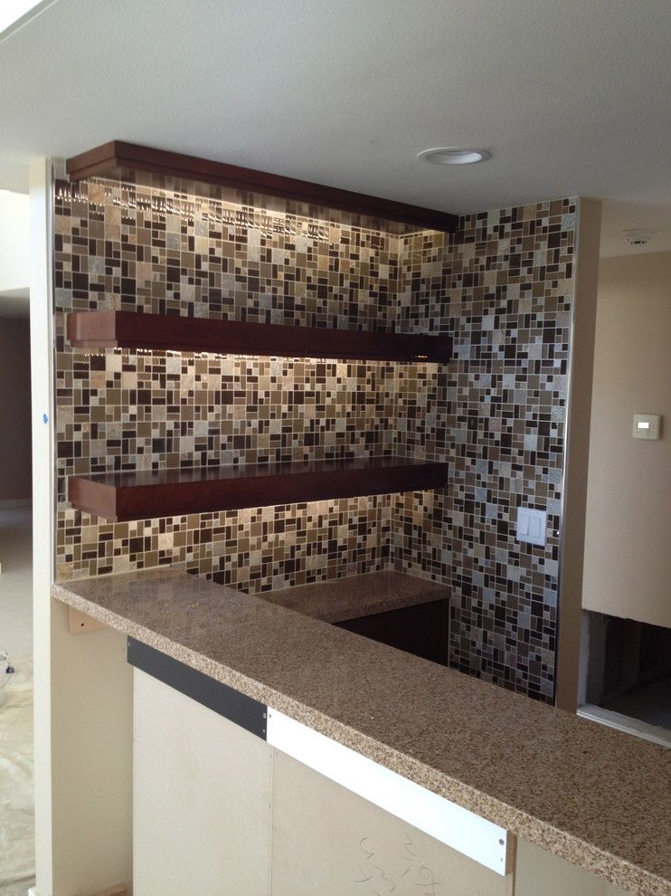 Triton Granite for a Transitional Kitchen with a Brown and Nice N' Neutral by Triton Tile, Inc.