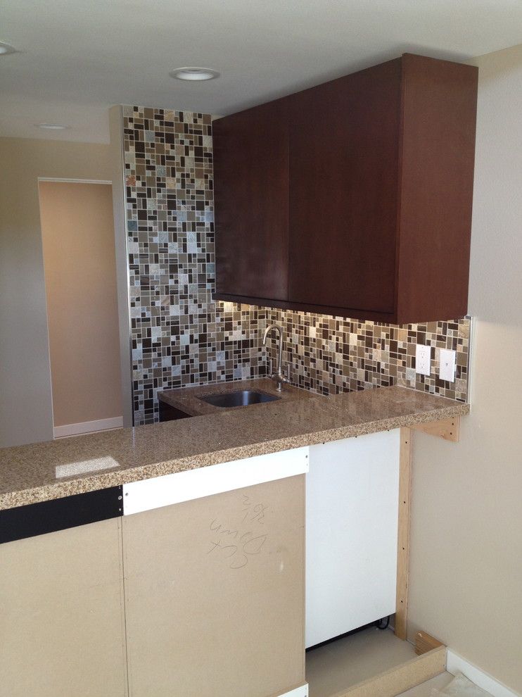 Triton Granite for a Transitional Kitchen with a Marble and Nice N' Neutral by Triton Tile, Inc.