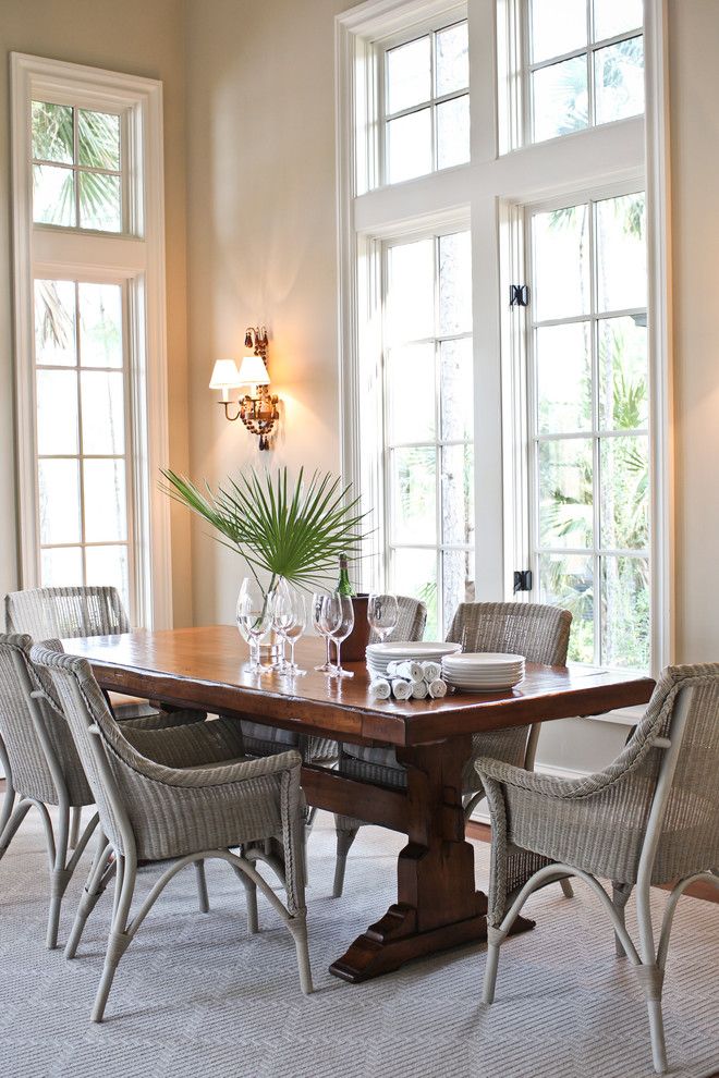 Trulia Charleston Sc for a Beach Style Dining Room with a Sconce and Kiawah Family Home by Margaret Donaldson Interiors