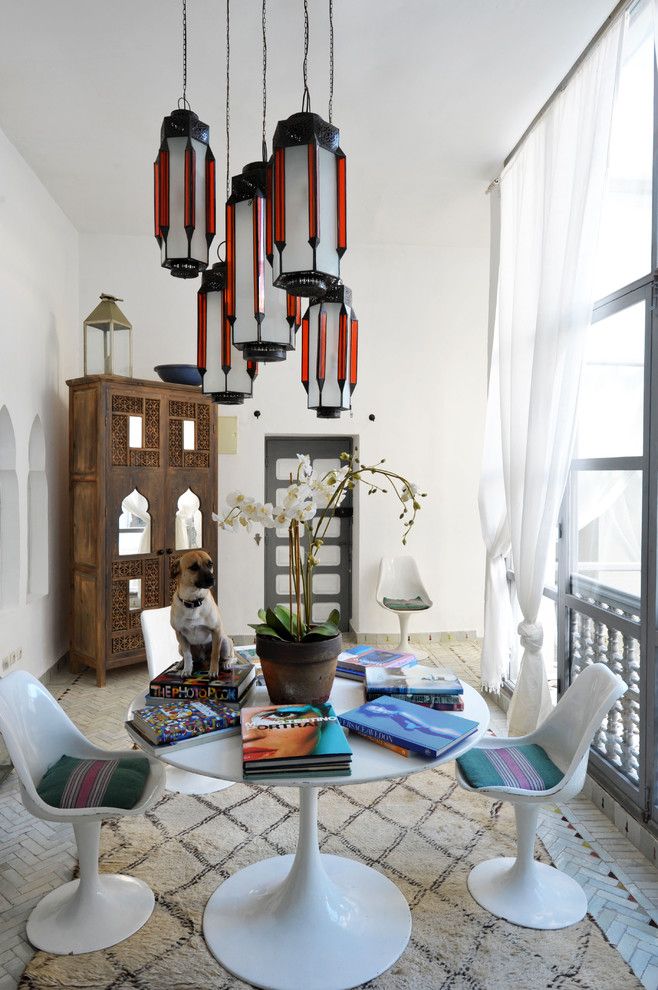 Trulia Charleston Sc for a Shabby Chic Style Dining Room with a Herringbone Floor and Marrakesh by Design Morrocan Homes Maryam Montague by Artisan Books