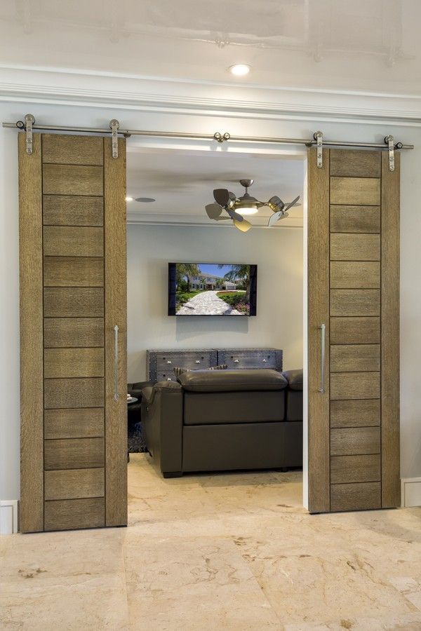 Trustile Doors for a Modern Family Room with a French Doors and a Modern Reno in Vero Beach by Trustile Doors