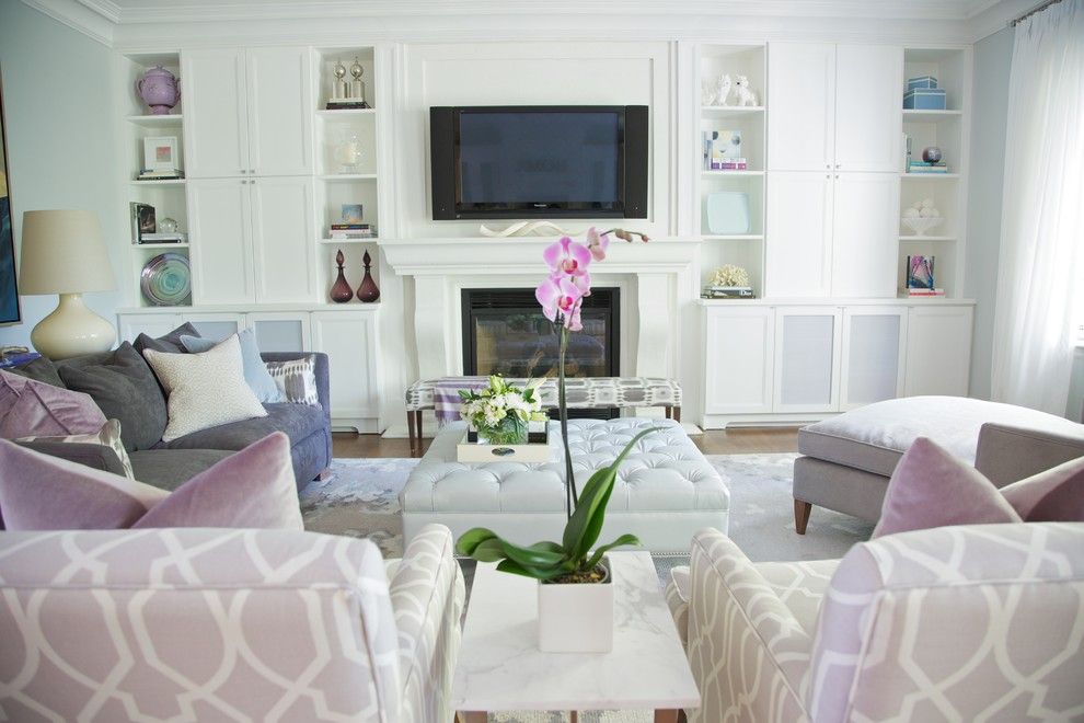 Ubuildit for a Contemporary Living Room with a Chairs and Cortleigh Blvd. by Barlow Reid Design