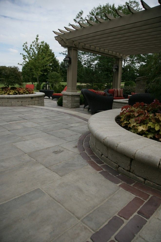 Unilock Pavers for a Traditional Patio with a Outdoor Kitchens Naperville Il and Unilock Brick Pavers by Jr's Creative Landscaping