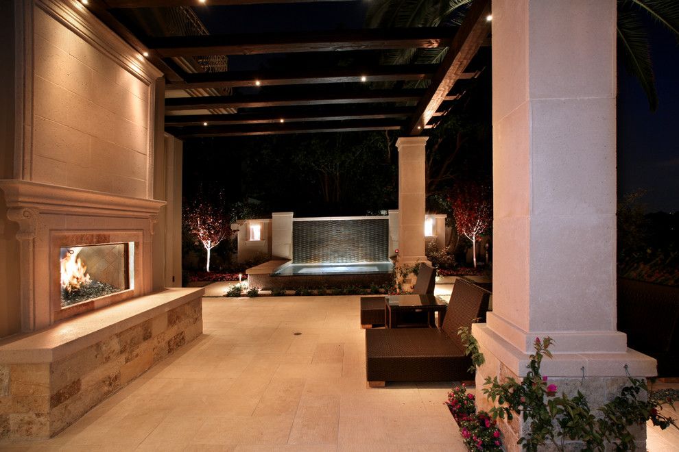 Urban Squared Realty for a Mediterranean Patio with a Column and Urban Landscape Design & Construction by Urban Landscape