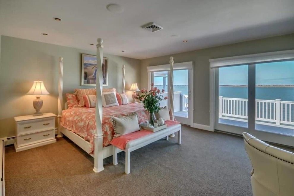 Value City Furniture Nj for a Beach Style Bedroom with a Nj Home Stager and Luxury Home Staging in Ocean City, Nj  08226 Cape May County, Nj by Beautiful Interiors Design Group