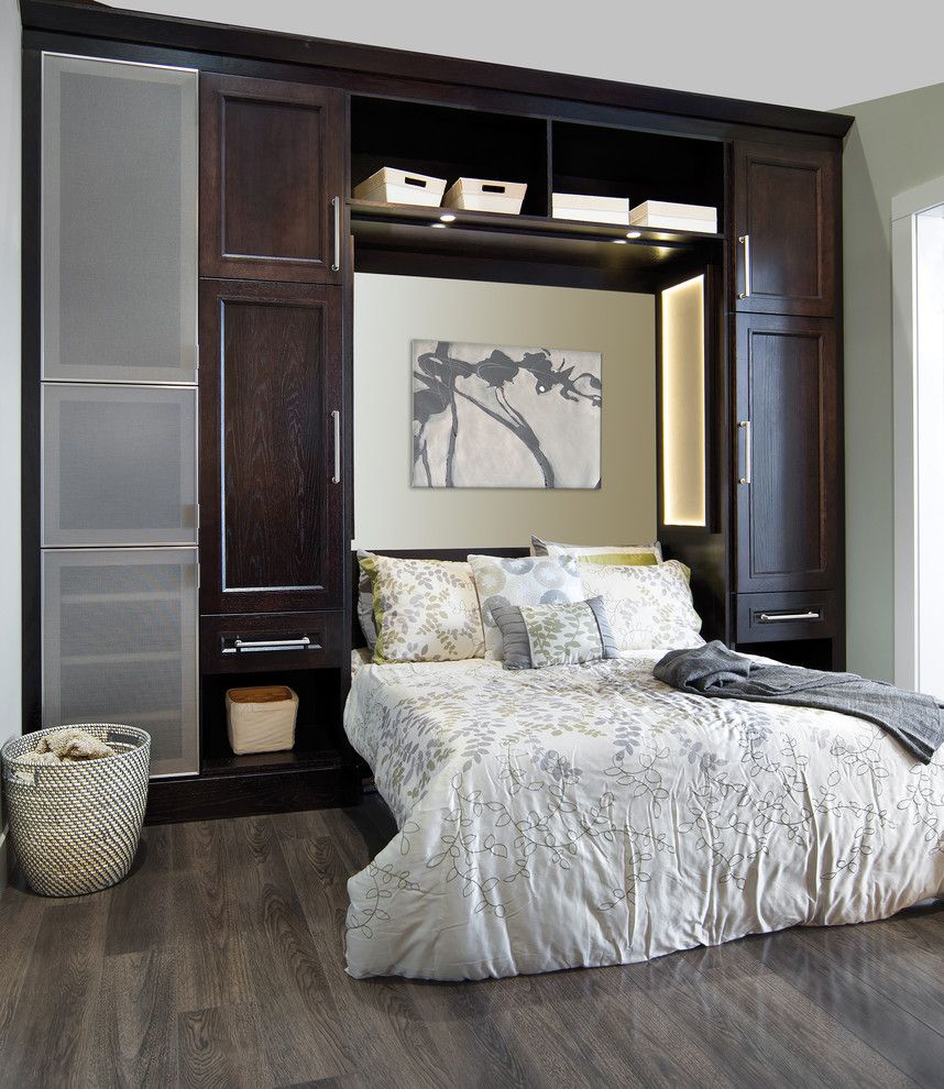 Veranda Magazine for a Contemporary Bedroom with a Open Shelf and Wellborn Cabinet by Wellborn Cabinet, Inc.