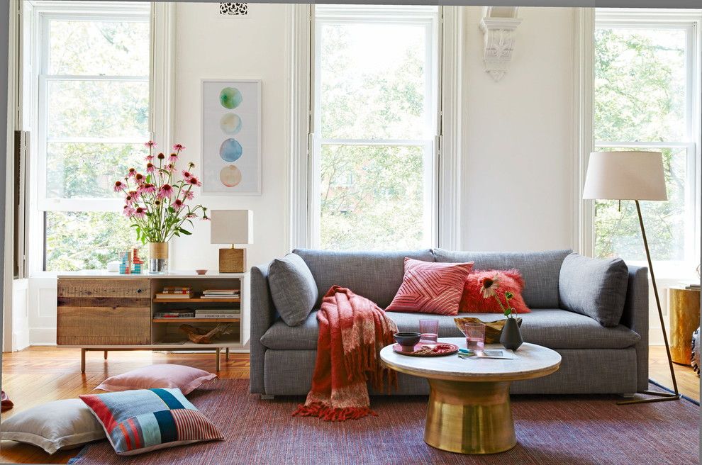 Verona Marble for a Contemporary Living Room with a Contemporary and West Elm by West Elm