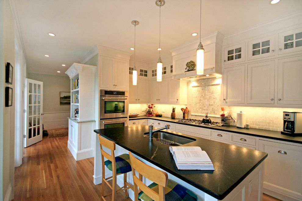 Virginia Mist Granite for a Traditional Kitchen with a White Kitchen and Feel the Light! by Eric H. Gjerde Aia