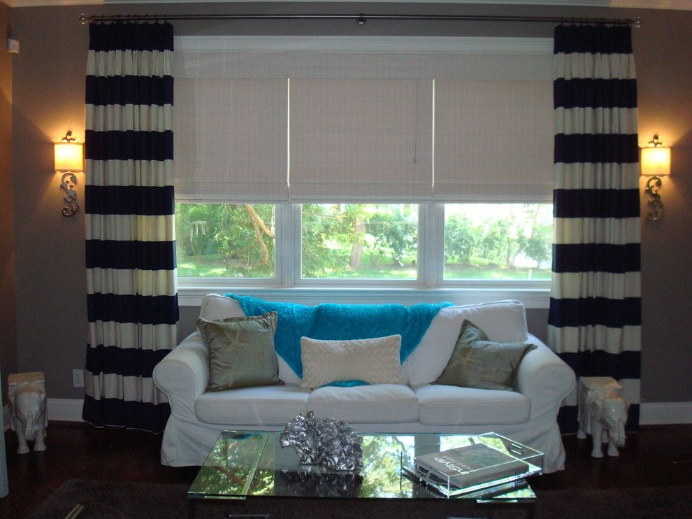 Wallauer for a Modern Spaces with a Wallauers and Roman Shades with Custom Drapery by Wallauer's Design Centers