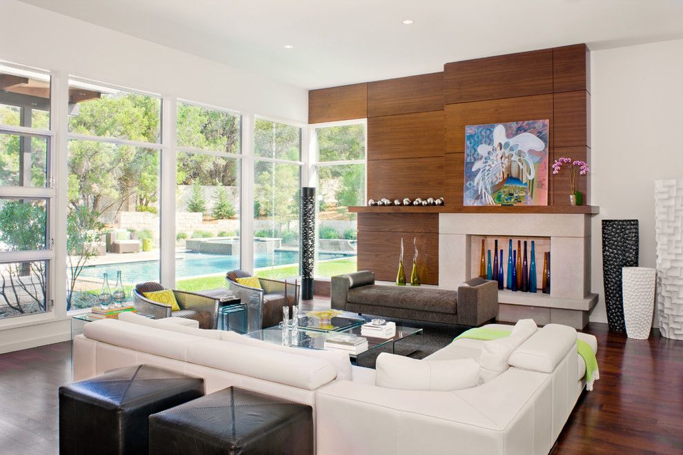 Walnut Creek Furniture for a Contemporary Living Room with a Austin Texas and Blanco House by Larue Architects