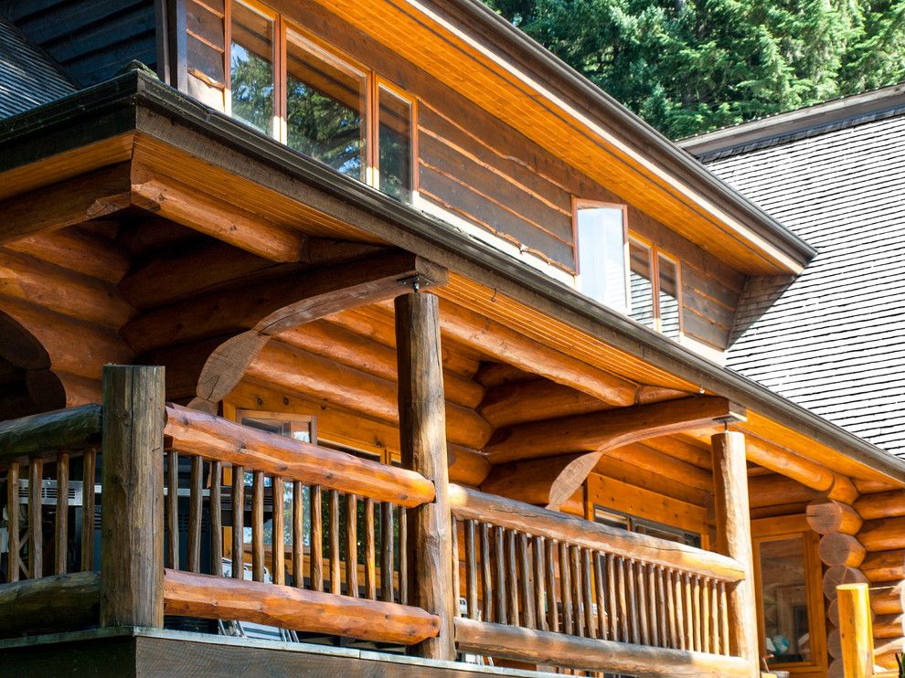 Wardcraft Homes for a Rustic Spaces with a Handcrafted Homes and the Lake House by Cascade Handcrafted Log Homes