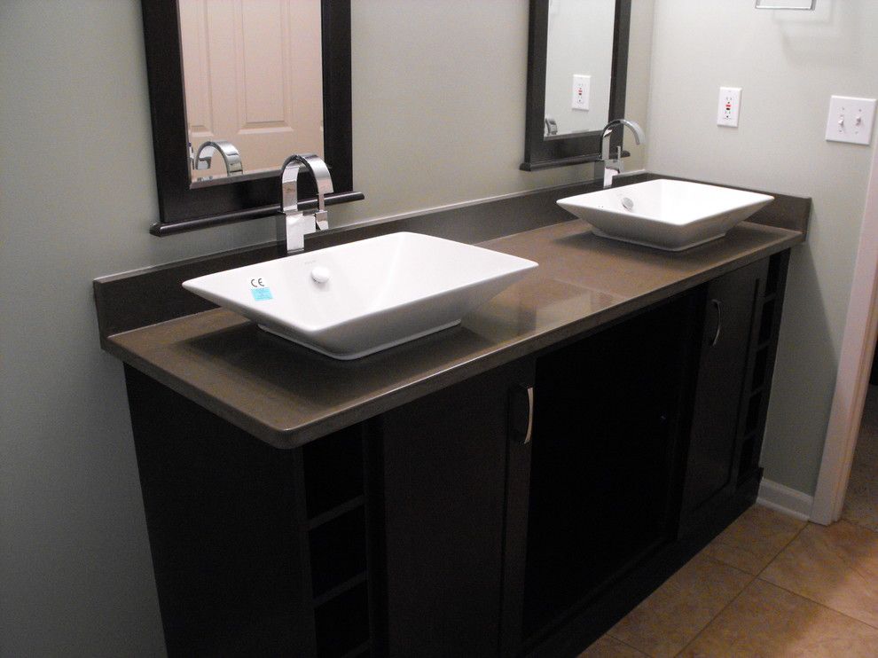 Warner Robins Supply for a Contemporary Bathroom with a Vessel Sink and Atlanta Motor Speedway by Warner Robins Supply