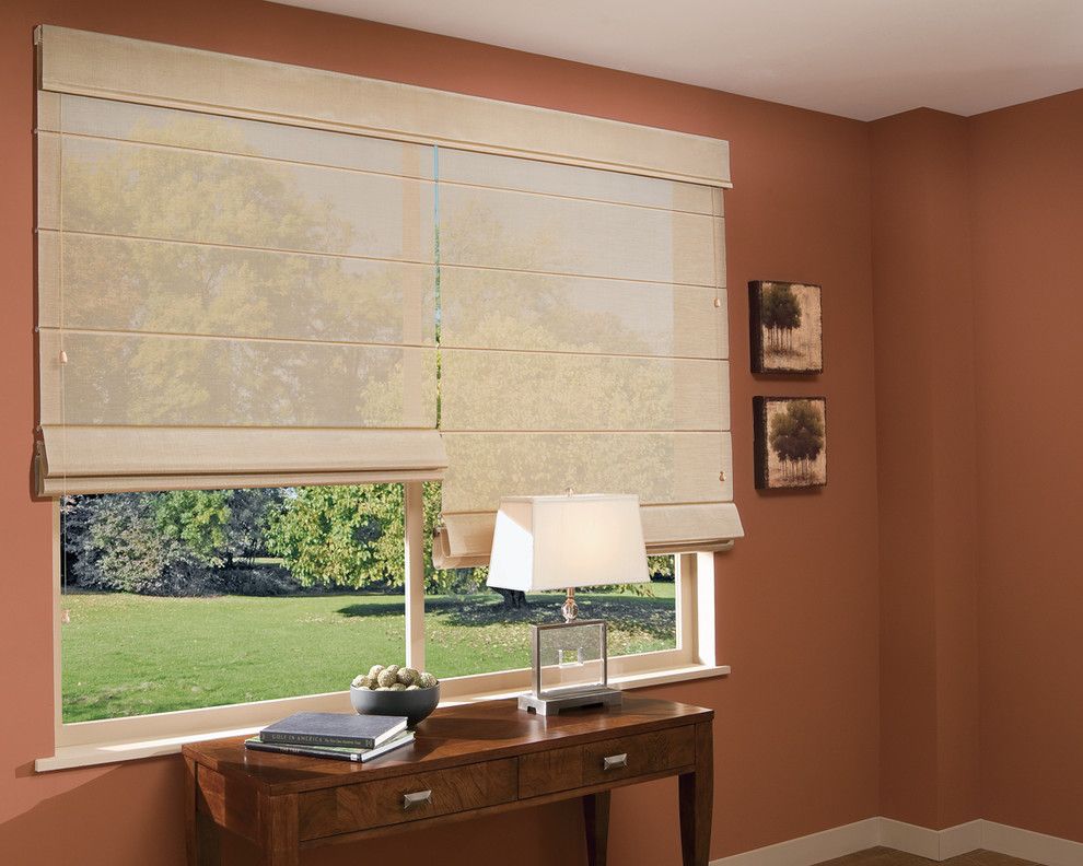 Wausau Windows for a Contemporary Spaces with a Office Window Treatments and Home Office Ideas by Accent Window Fashions Llc