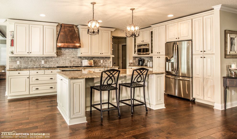 Waypoint Cabinets for a Traditional Kitchen with a Dream Kitchen and Crofoot C (Waypoint) Zelmar Kitchen Remodel by Zelmar Kitchen Designs & More, Llc